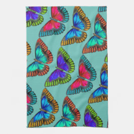 ヴィンテージスタイルカラフル(昆虫)オオカバマダラ、モナークバタフライキッチン キッチンタオル