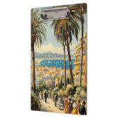 ヴィンテージスタイルカンヌフランスのトラベルウォーターの色 クリップボード (左)