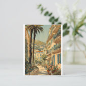 ヴィンテージスタイルカンヌフランスのトラベルウォーターの色 シーズンカード (スタンド正面)