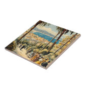 ヴィンテージスタイルカンヌフランスのトラベルウォーターの色 タイル (側面)