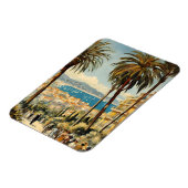 ヴィンテージスタイルカンヌフランスのトラベルウォーターの色 マグネット (左側)