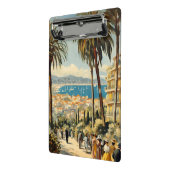 ヴィンテージスタイルカンヌフランスのトラベルウォーターの色 ミニクリップボード (アングル2)