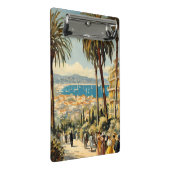 ヴィンテージスタイルカンヌフランスのトラベルウォーターの色 ミニクリップボード (アングル)