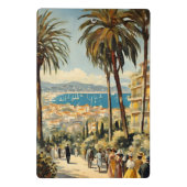 ヴィンテージスタイルカンヌフランスのトラベルウォーターの色 ミニクリップボード (裏面)