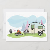 ヴィンテージスタイルキャンパー招待状 招待状 (正面)