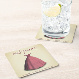 ヴィンテージスタイルキンセアニェラミクリンステーブルデコル スクエアペーパーコースター