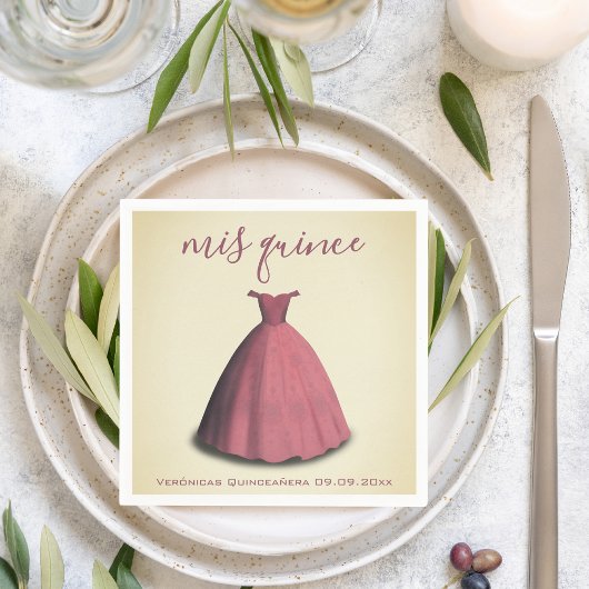 ヴィンテージスタイルキンセアニェラミクリンステーブルデコル スタンダードカクテルナプキン