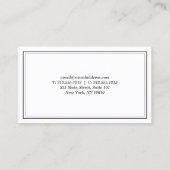 ヴィンテージスタイルクラフトバー、レストランビジネスカード 名刺 (裏面)