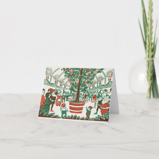 ヴィンテージスタイルクリスマスカード シーズンカード (正面)