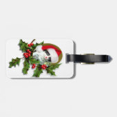 ヴィンテージスタイルクリスマスキタン ラゲッジタグ (裏面横)