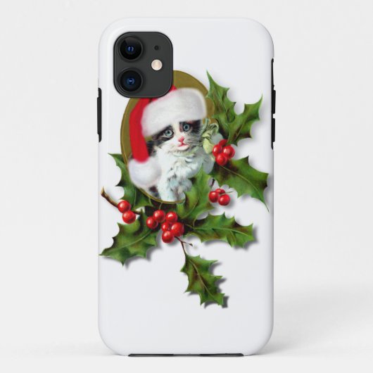 ヴィンテージスタイルクリスマスキタン Case-Mate iPhoneケース (裏面)