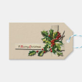 ヴィンテージスタイルクリスマスギフトタグ ギフトタグ (正面(横))
