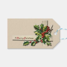 ヴィンテージスタイルクリスマスギフトタグ