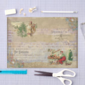 ヴィンテージスタイルクリスマスサンタメイキングおもちゃ 薄葉紙 (クラフト)