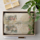 ヴィンテージスタイルクリスマスサンタ，チャイルド書&ズ 薄葉紙 (ギフト)