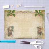 ヴィンテージスタイルクリスマスサンタ，チャイルド書&ズ 薄葉紙 (クラフト)