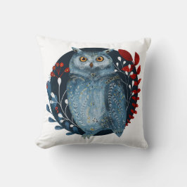 ヴィンテージスタイルクリスマスススススカンジナビアフクロウ クッション