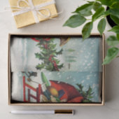 ヴィンテージスタイルクリスマススレッド 薄葉紙 (ギフト)