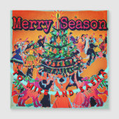 ヴィンテージスタイルクリスマスツリーにテキストを追加 (正面)