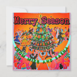 ヴィンテージスタイルクリスマスツリーにテキストを追加