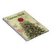 ヴィンテージスタイルクリスマスツリージャーナル ノートブック (右側)