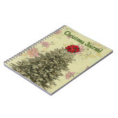 ヴィンテージスタイルクリスマスツリージャーナル ノートブック (左側)