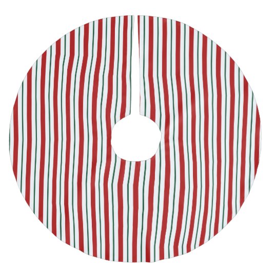 ヴィンテージスタイルクリスマスツリースカート ブラッシュドポリエステルツリースカート (正面)