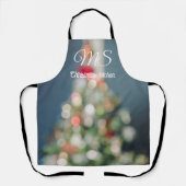 ヴィンテージスタイルクリスマスツリー エプロン (正面)