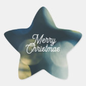 ヴィンテージスタイルクリスマスツリー 星シール (正面)