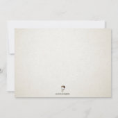 ヴィンテージスタイルクリスマスパーティの招待状 招待状 (裏面)