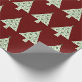 ヴィンテージスタイルクリスマスホリデーラッピング紙 ラッピングペーパー (角)