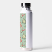 ヴィンテージスタイルクリスマス ウォーターボトル (左面)