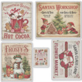 ヴィンテージスタイルクリスマス シール (正面)