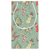 ヴィンテージスタイルクリスマス スモールペーパーバッグ (裏面)