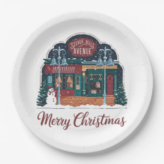 ヴィンテージスタイルクリスマス ペーパープレート