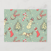 ヴィンテージスタイルクリスマス ポストカード (正面)