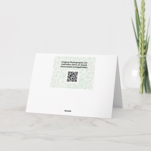 ヴィンテージスタイルグリーン汎用誕生日カード カード (裏面)