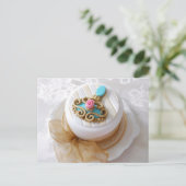 ヴィンテージスタイルケーキはがき ポストカード (スタンド正面)