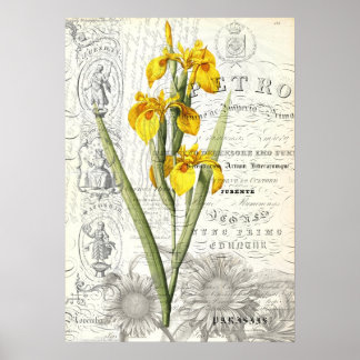 ヴィンテージスタイルコラージュ ポスター