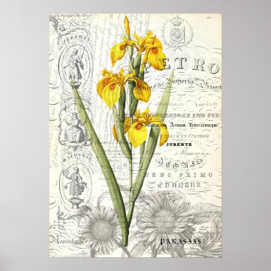 ヴィンテージスタイルコラージュ ポスター (正面)