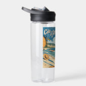 ヴィンテージスタイルコートダジュールビーチガール ウォーターボトル (右面)