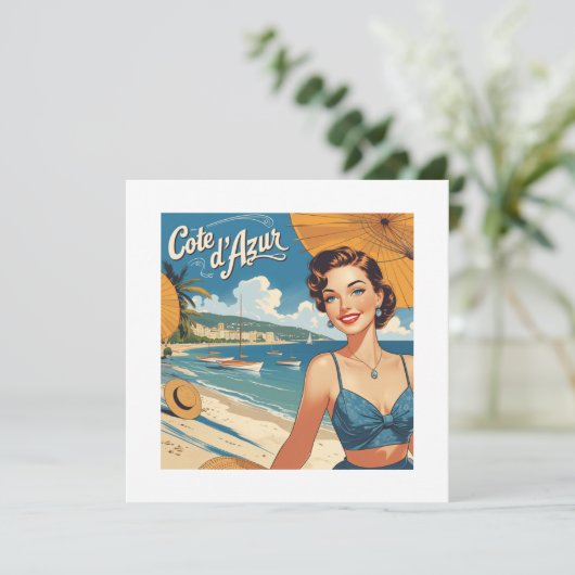 ヴィンテージスタイルコートダジュールビーチガール シーズンカード (スタンド正面)