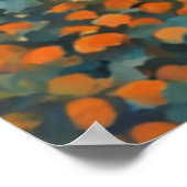 ヴィンテージスタイルコートダジュールフランスのトラベルウォーター色 ポスター (角)