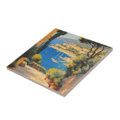 ヴィンテージスタイルコートダジュールフランスのトラベ絵画ル タイル (側面)