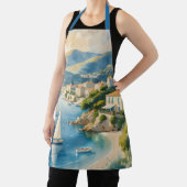 ヴィンテージスタイルコートダジュールフランスの旅行 エプロン (インサイチュ)