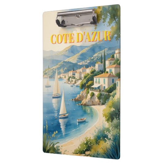 ヴィンテージスタイルコートダジュールフランスの旅行 クリップボード (左)