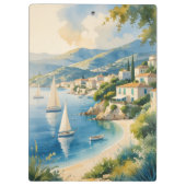 ヴィンテージスタイルコートダジュールフランスの旅行 クリップボード (裏面)