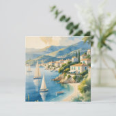 ヴィンテージスタイルコートダジュールフランスの旅行 シーズンカード (スタンド正面)