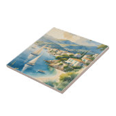 ヴィンテージスタイルコートダジュールフランスの旅行 タイル (側面)