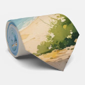 ヴィンテージスタイルコートダジュールフランスの旅行 ネクタイ (ロール)